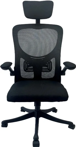 Silla de oficina de malla con reposacabezas