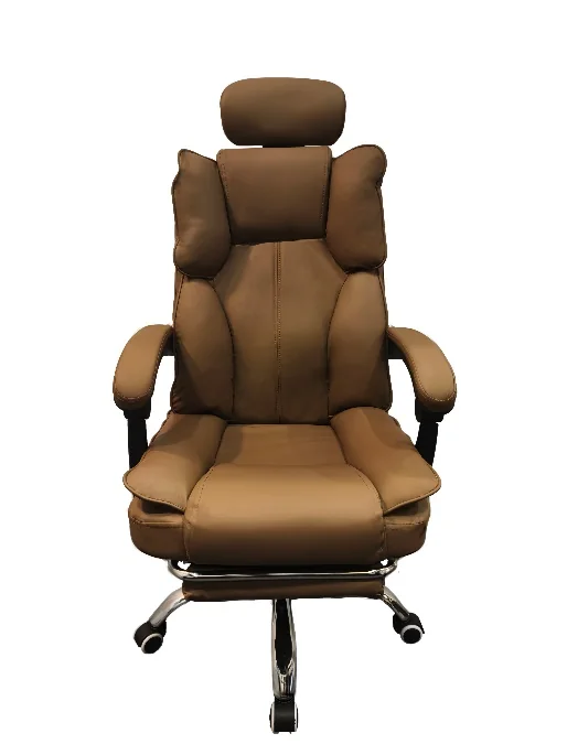 Silla de oficina reclinable con reposabrazos acolchados